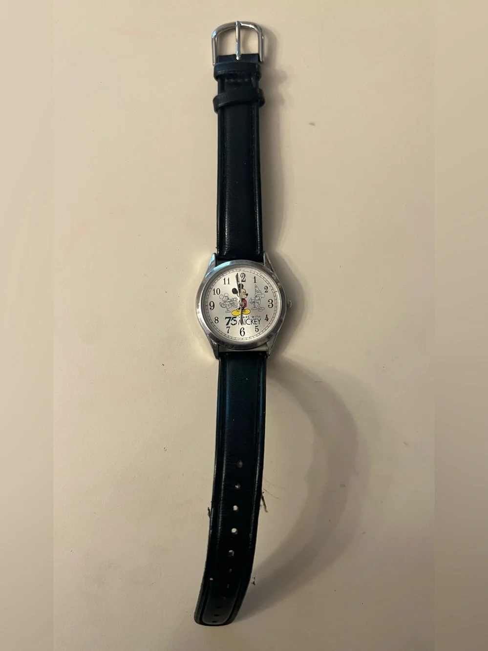 Mickey Mouse 75th Anniversary Wristwatch - Black Strap